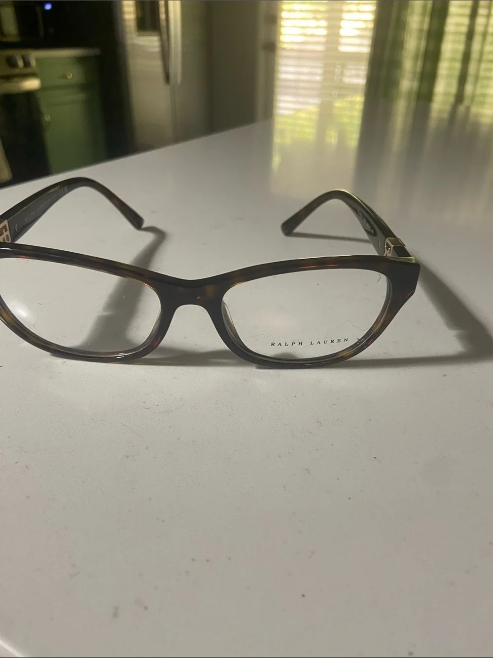 Ralph Lauren Women's Tortoiseshell Acetate Glasses - Brown/Amber new without tag